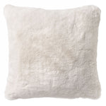 Sierkussen bontlook 45x45 cm Dove white gebroken wit
