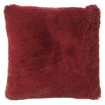Sierkussen bontlook 45x45 cm rood