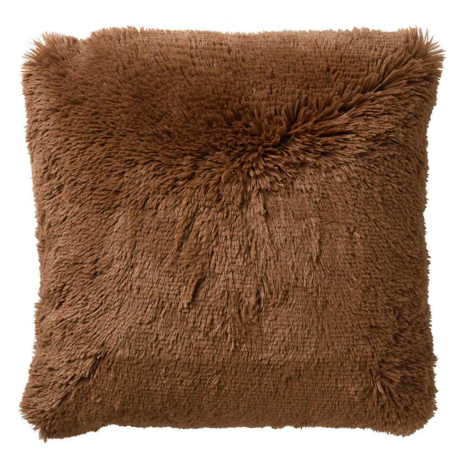 Sierkussen fluffy 45x45 cm Tobacco Brown bruin
