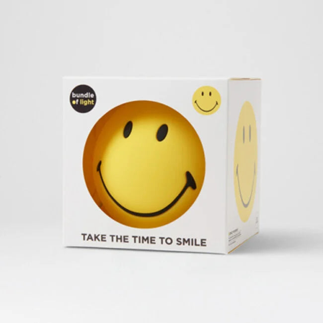 Smiley LED Bol Lamp – Nachtlampje met Timer