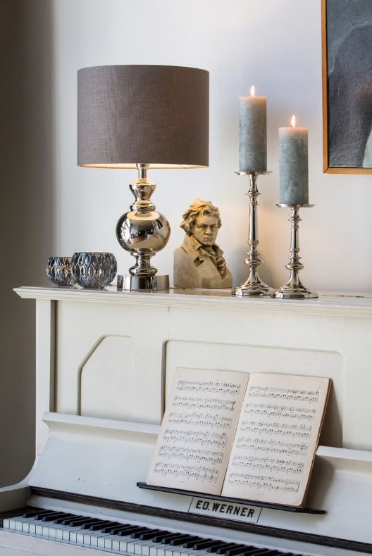 Light & Living Lampvoet Cady Nikkel Small