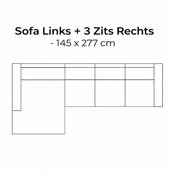 SEVN Butterfly – Modulaire Design Bank populairste opstellingen