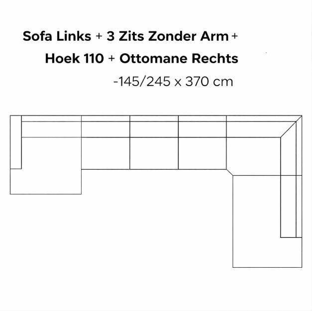 SEVN Butterfly – Modulaire Design Bank populairste opstellingen