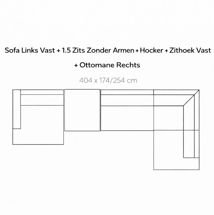 SEVN Tori – Modulaire Design Bank populairste opstellingen