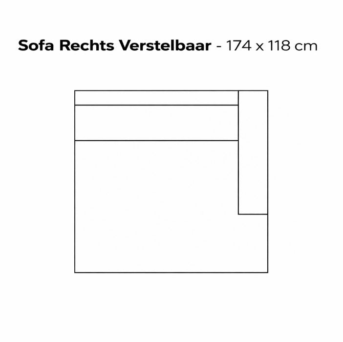 Modulaire Bank Verstelbare Rugleuning Zelf Samenstellen | SEVN Tori