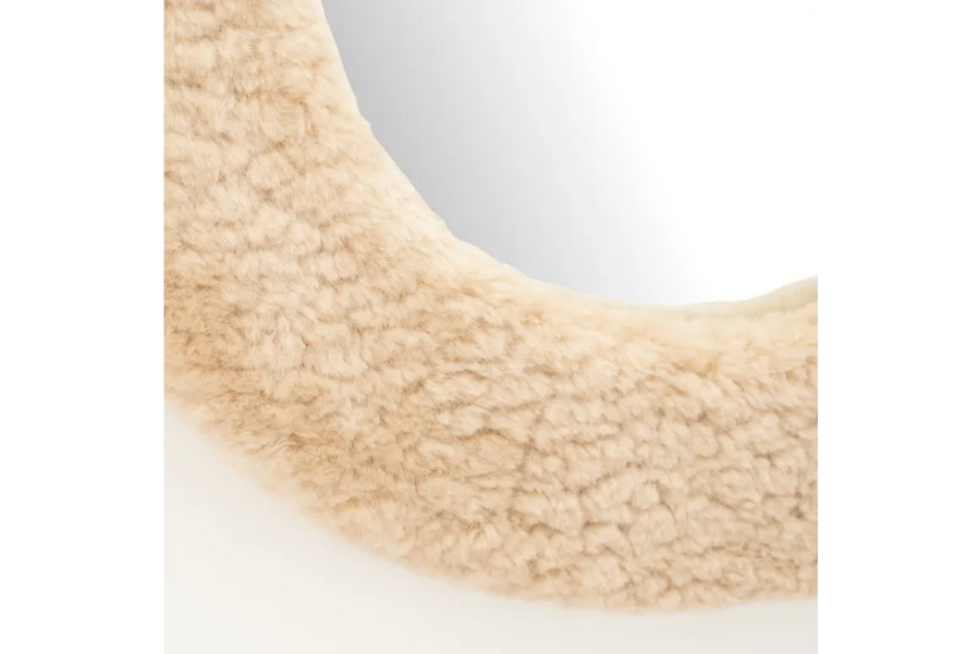 Teddy Spiegel Small – Beige/Bruin Wanddecoratie
