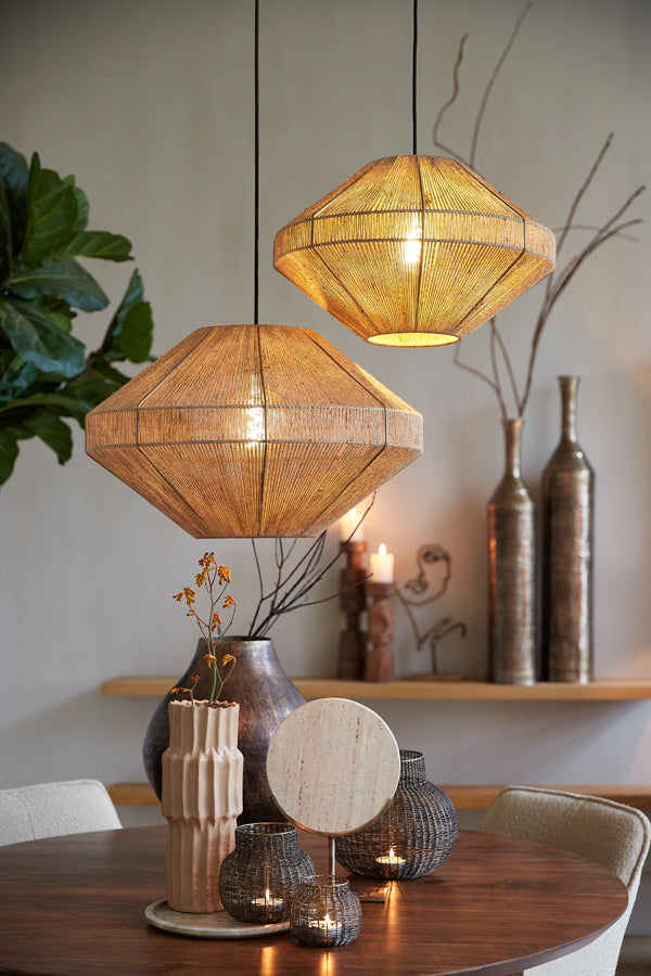 Light & Living Hanglamp Mallow Jute Naturel