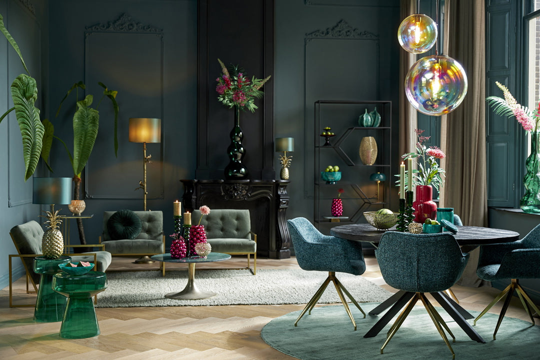 Light & Living Hanglamp Medina Glas