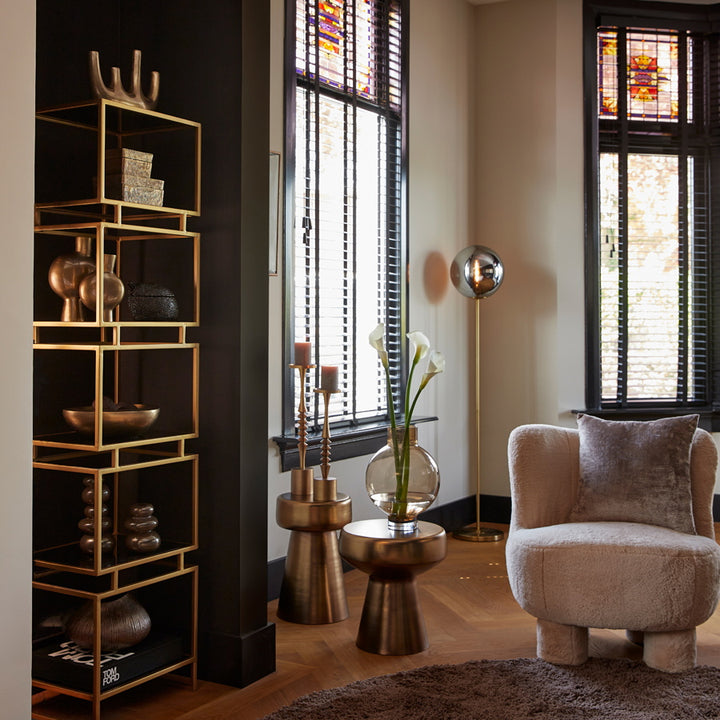 Light & Living Vloerlamp Medina Glas 160cm