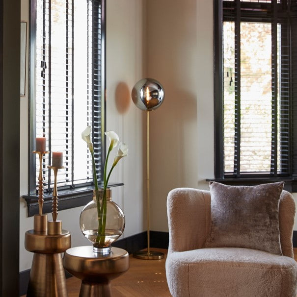 Light & Living Vloerlamp Medina Glas 160cm