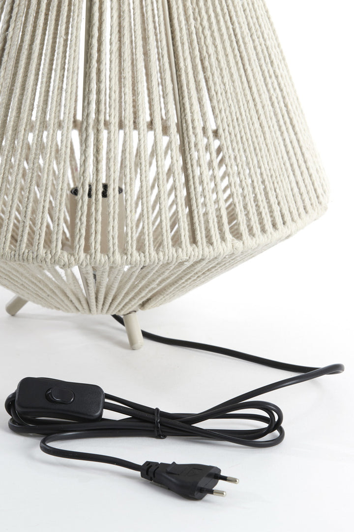 Light & Living Tafellamp Felida Crème Ø35cm