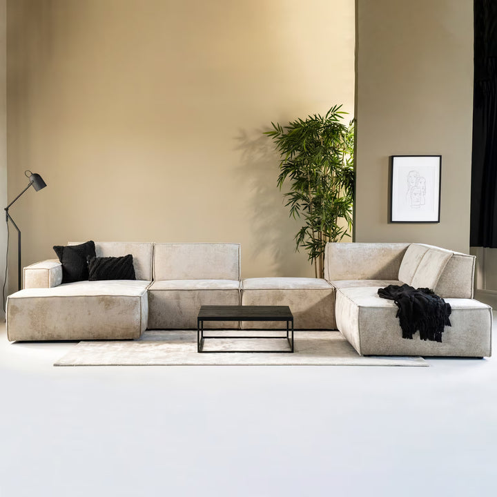 SEVN Hoekbank Tori 404cm, kleur Beige