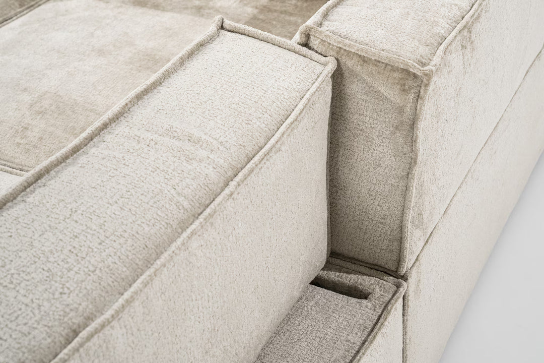 SEVN Hoekbank Tori 330cm, kleur Beige