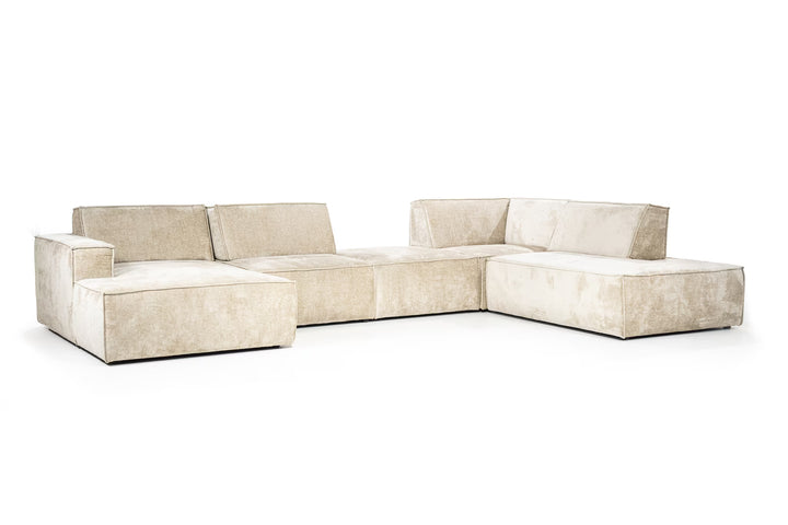 SEVN Hoekbank Tori 404cm, kleur Beige