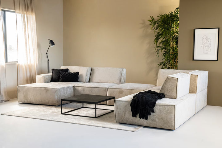 SEVN Hoekbank Tori 404cm, kleur Beige