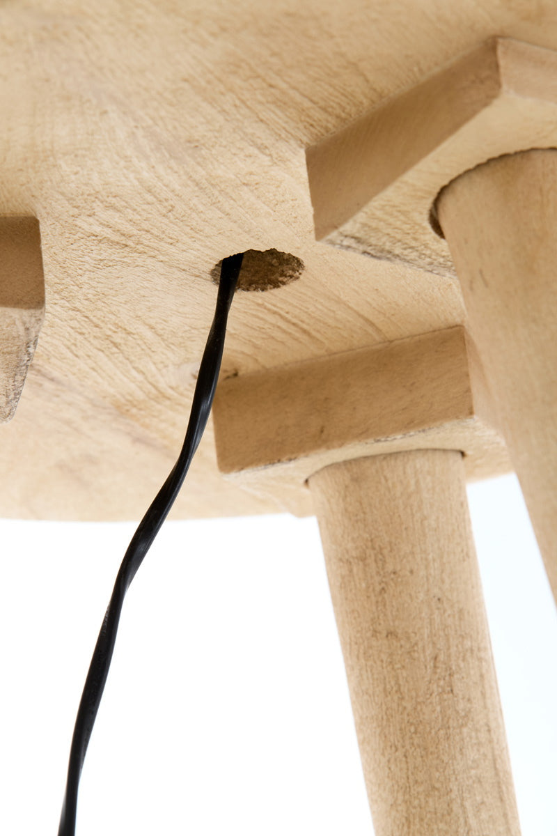 Light & Living Vloerlamp/Bijzettafel Tolfa Mangohout