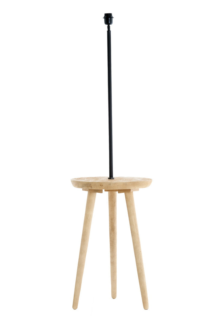 Light & Living Vloerlamp/Bijzettafel Tolfa Mangohout