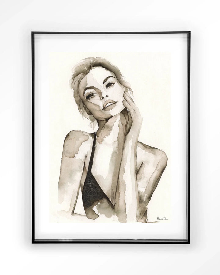 A Woman's Face - Moderne Wanddecoratie | Artprint, Glass Art & Wandkleed