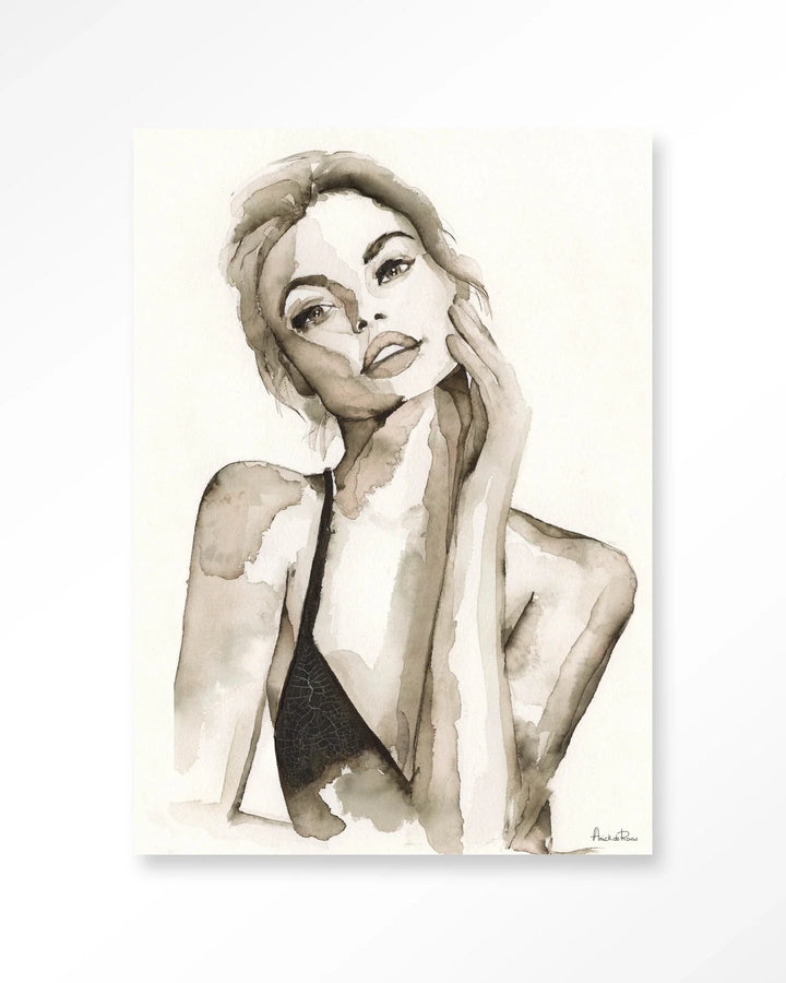 A Woman's Face - Moderne Wanddecoratie | Artprint, Glass Art & Wandkleed