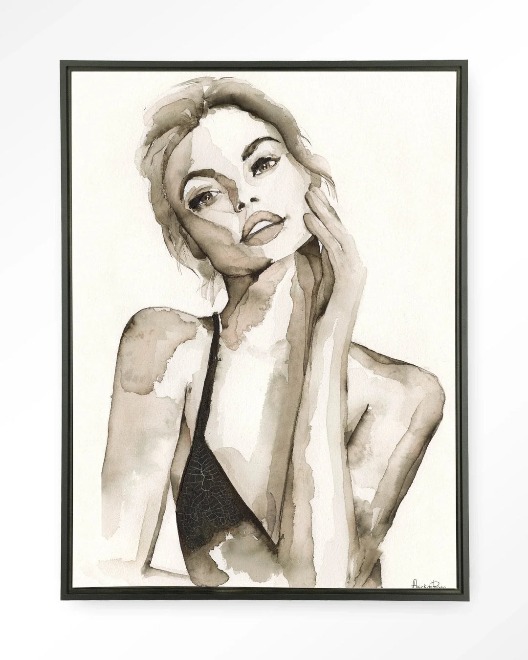 A Woman's Face - Moderne Wanddecoratie | Artprint, Glass Art & Wandkleed