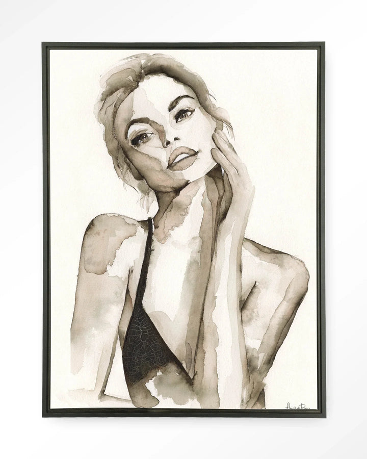 A Woman's Face - Moderne Wanddecoratie | Artprint, Glass Art & Wandkleed