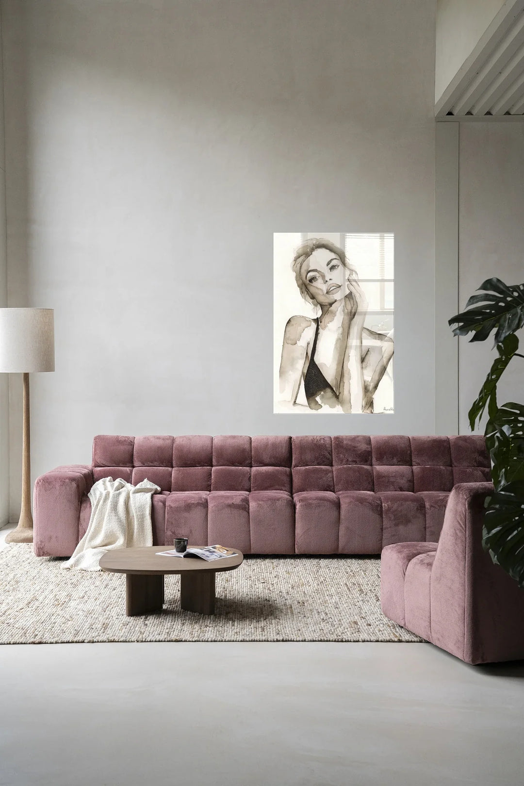 A Woman's Face - Moderne Wanddecoratie | Artprint, Glass Art & Wandkleed