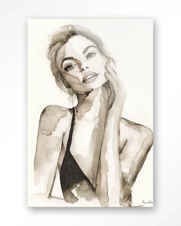 A Woman's Face - Moderne Wanddecoratie | Artprint, Glass Art & Wandkleed