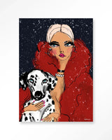 Dotted Doggy - Moderne Wanddecoratie | Artprint, Glass Art & Wandkleed