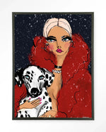 Dotted Doggy - Moderne Wanddecoratie | Artprint, Glass Art & Wandkleed