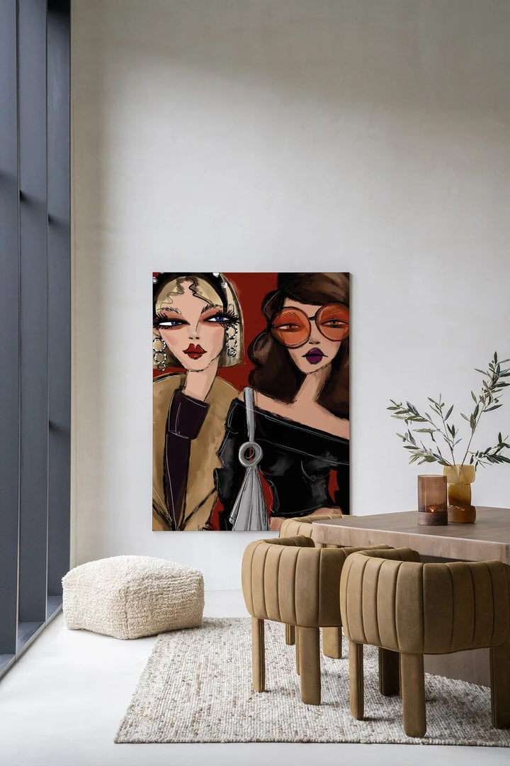 Fall Friends - Moderne Wanddecoratie | Artprint, Glass Art & Wandkleed