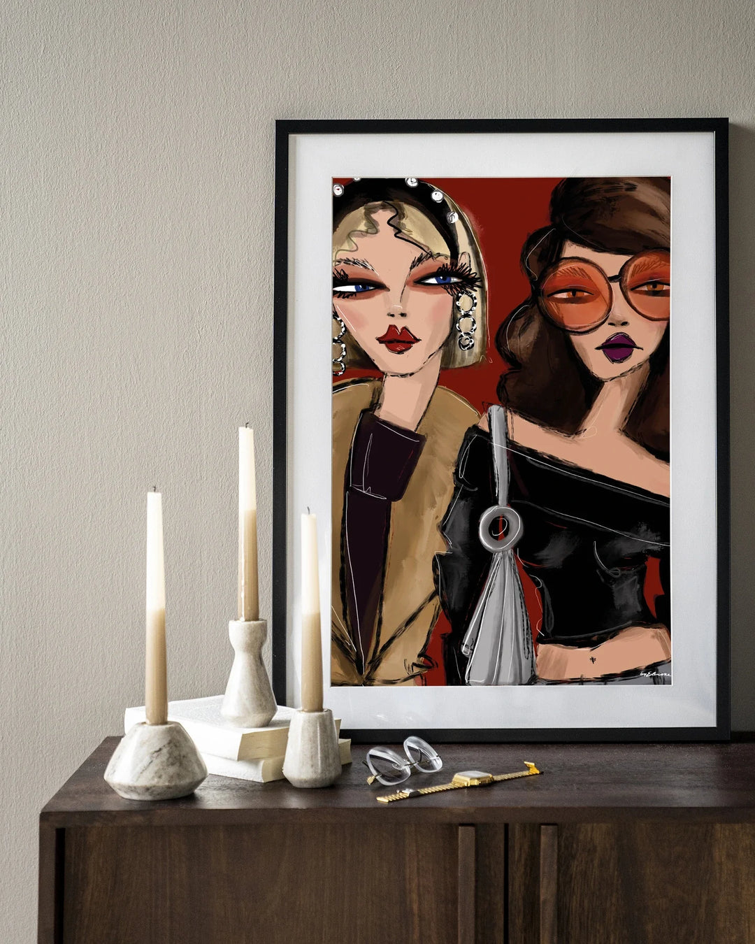 Fall Friends - Moderne Wanddecoratie | Artprint, Glass Art & Wandkleed