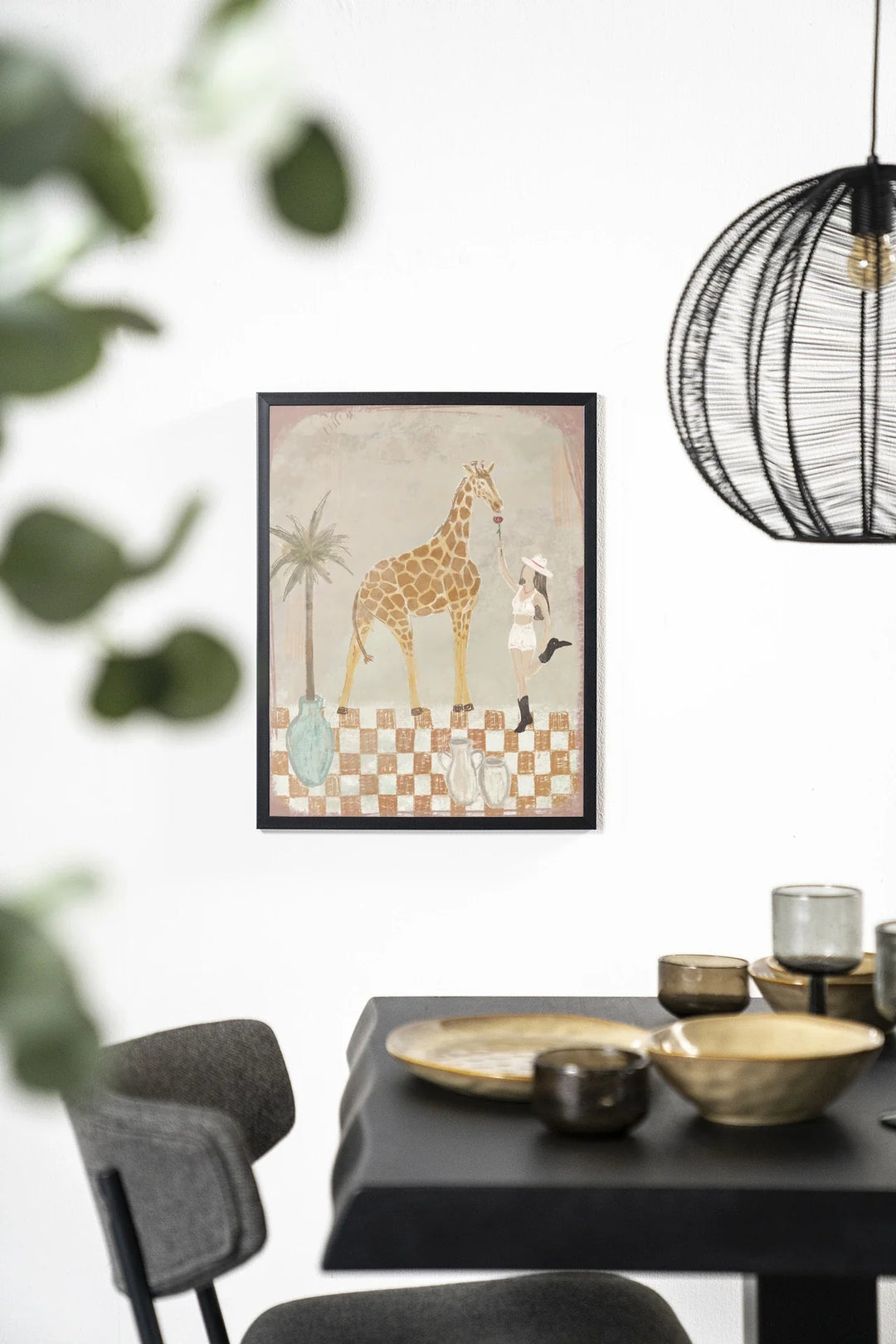 Feeding Rose - Moderne Wanddecoratie | Artprint, Glass Art & Wandkleed
