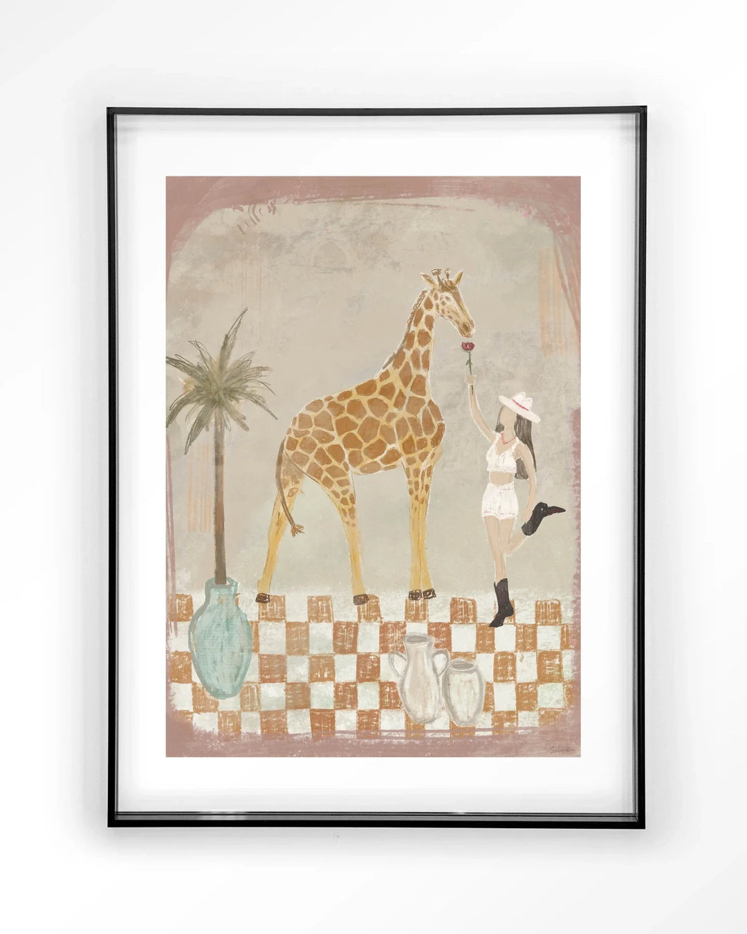 Feeding Rose - Moderne Wanddecoratie | Artprint, Glass Art & Wandkleed
