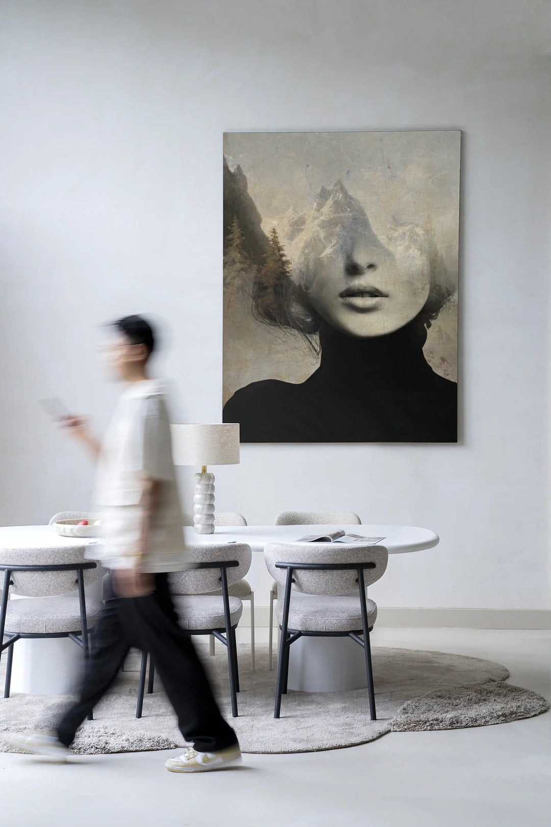 Head In The Sky - Moderne Wanddecoratie | Artprint, Glass Art & Wandkleed