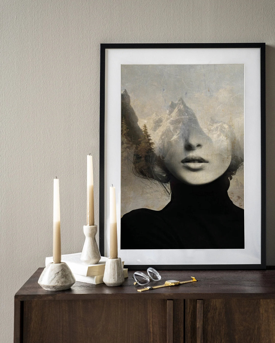 Head In The Sky - Moderne Wanddecoratie | Artprint, Glass Art & Wandkleed