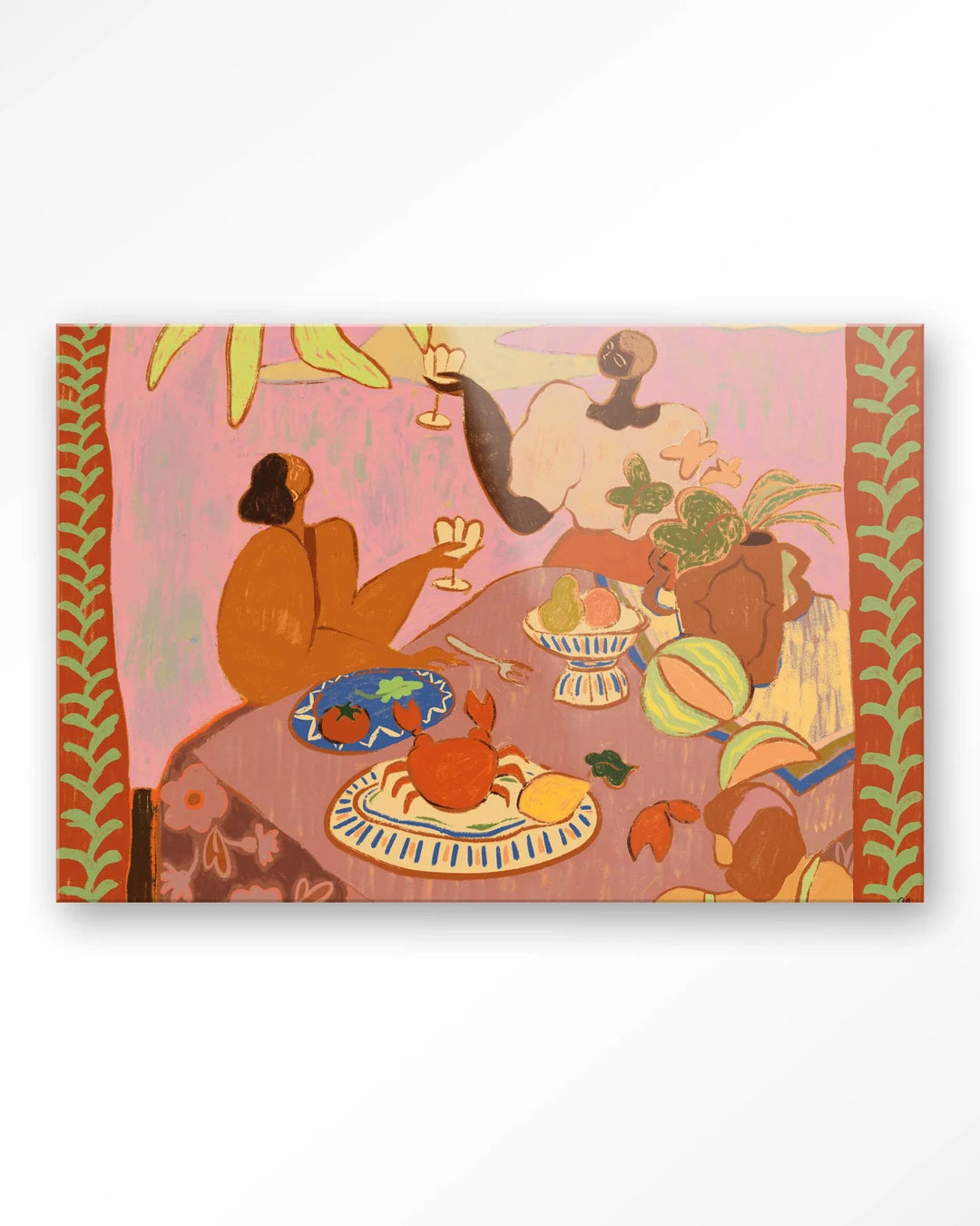 Lunch with the ladies - Moderne Wanddecoratie | Artprint, Glass Art & Wandkleed