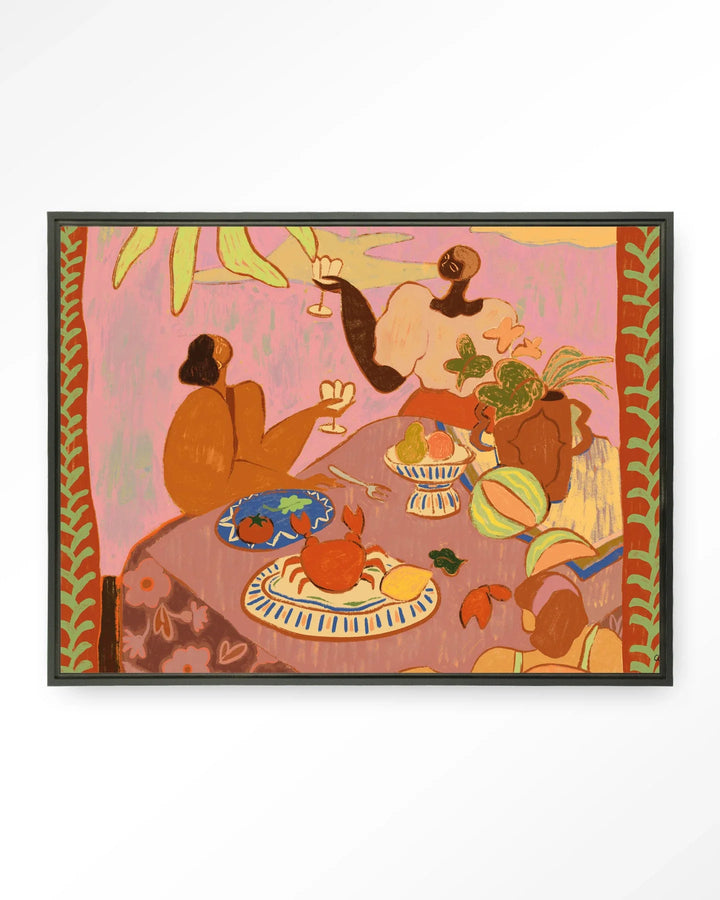 Lunch with the ladies - Moderne Wanddecoratie | Artprint, Glass Art & Wandkleed