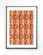 Moon BlockPrint - Moderne Wanddecoratie | Artprint, Glass Art & Wandkleed