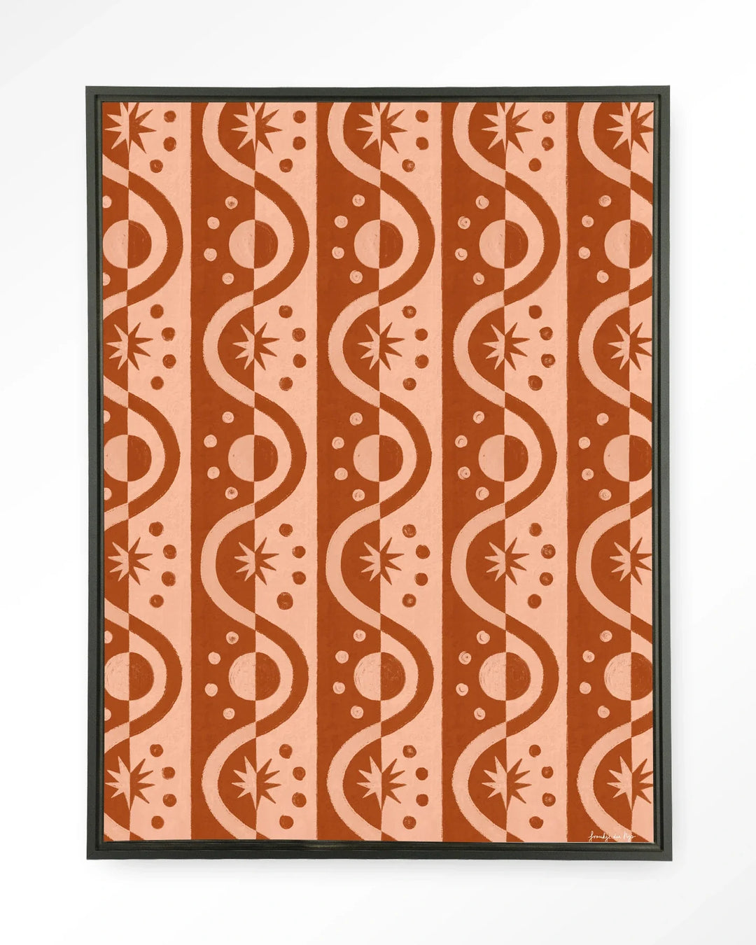 Moon BlockPrint - Moderne Wanddecoratie | Artprint, Glass Art & Wandkleed