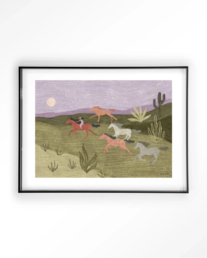 Running Horses - Moderne Wanddecoratie | Artprint, Glass Art & Wandkleed