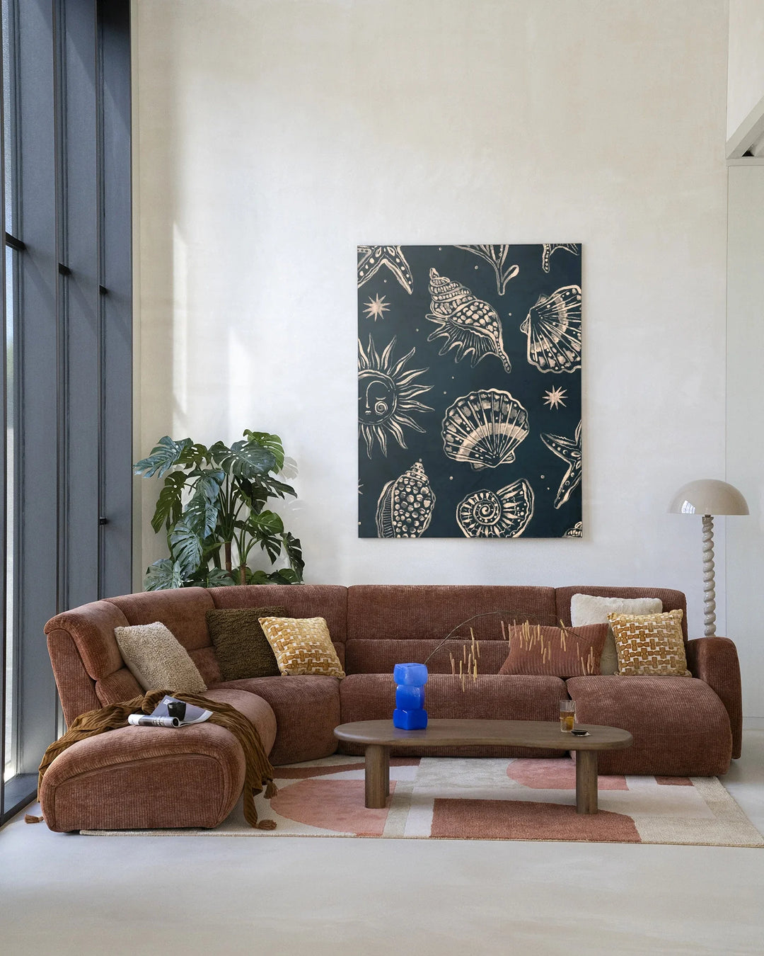 Seashells Midnight - Moderne Wanddecoratie | Artprint, Glass Art & Wandkleed