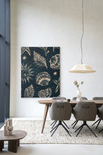 Seashells Midnight - Moderne Wanddecoratie | Artprint, Glass Art & Wandkleed
