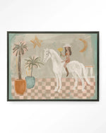 Sunflower Rider - Moderne Wanddecoratie | Artprint, Glass Art & Wandkleed