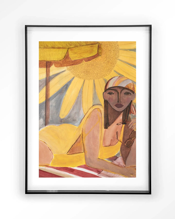 Sunflower Sun - Moderne Wanddecoratie | Artprint, Glass Art & Wandkleed