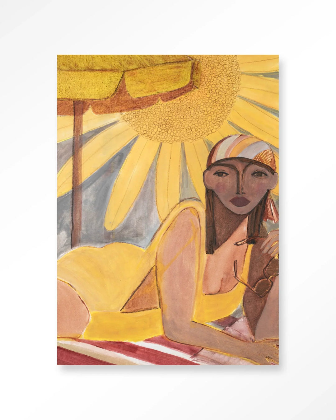 Sunflower Sun - Moderne Wanddecoratie | Artprint, Glass Art & Wandkleed
