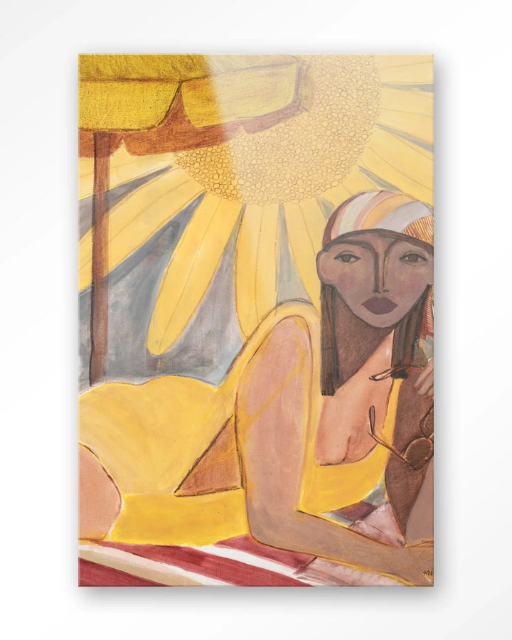 Sunflower Sun - Moderne Wanddecoratie | Artprint, Glass Art & Wandkleed