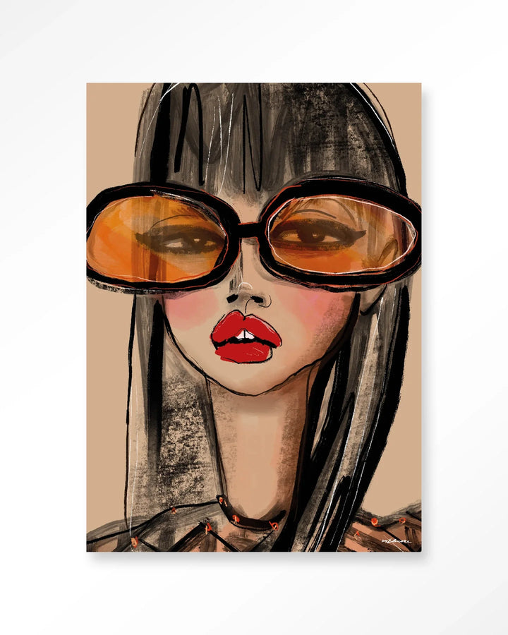 Sunny Orange - Moderne Wanddecoratie | Artprint, Glass Art & Wandkleed