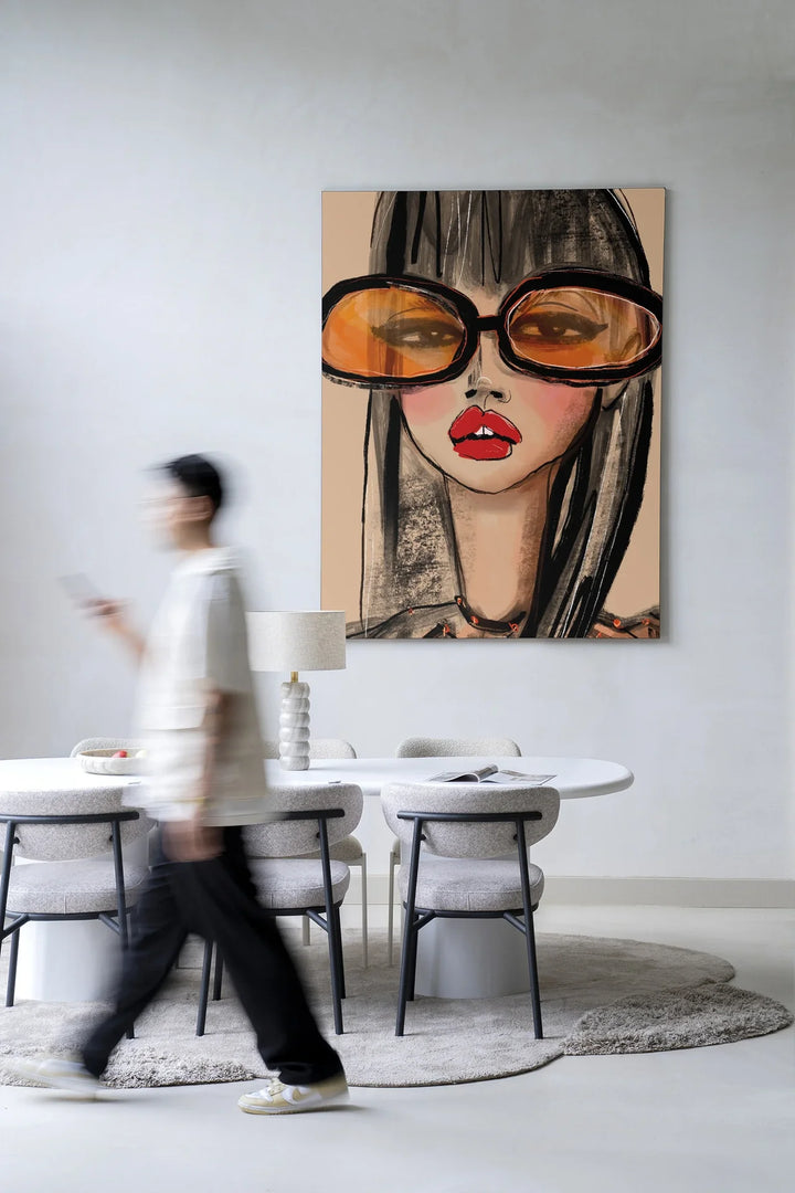 Sunny Orange - Moderne Wanddecoratie | Artprint, Glass Art & Wandkleed