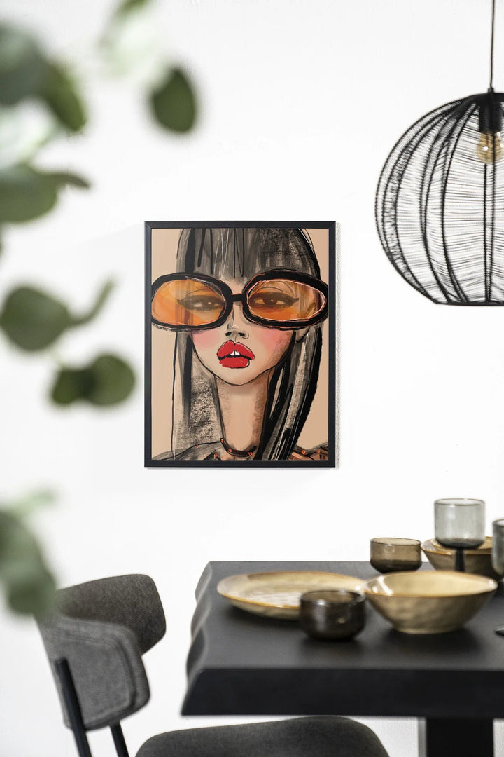 Sunny Orange - Moderne Wanddecoratie | Artprint, Glass Art & Wandkleed