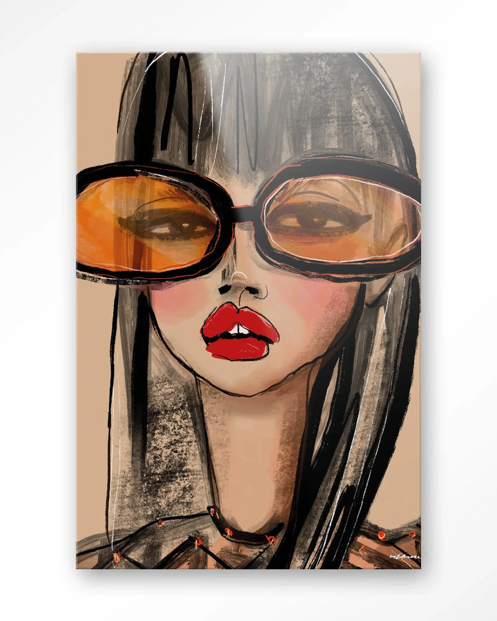 Sunny Orange - Moderne Wanddecoratie | Artprint, Glass Art & Wandkleed